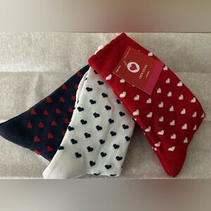 NEW!! Women’s Colorful LOVE Crew Sock Set-3 Pairs (NWT)